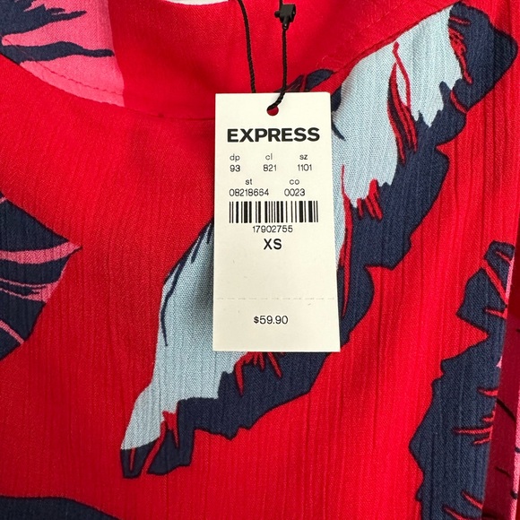 Express tropical feather print maxi skirt - Picture 4 of 4
